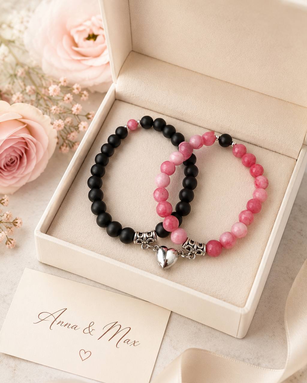 Magnetic Heart Couple Bracelets