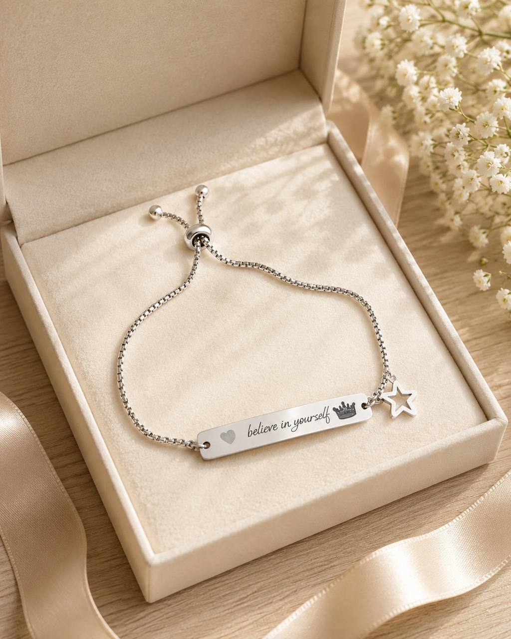 Personalized Engraved Bar Bracelet for Women