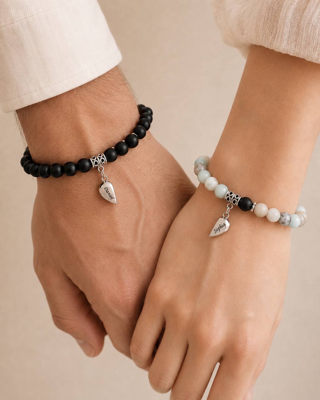 Magnetic Heart Couple Bracelets