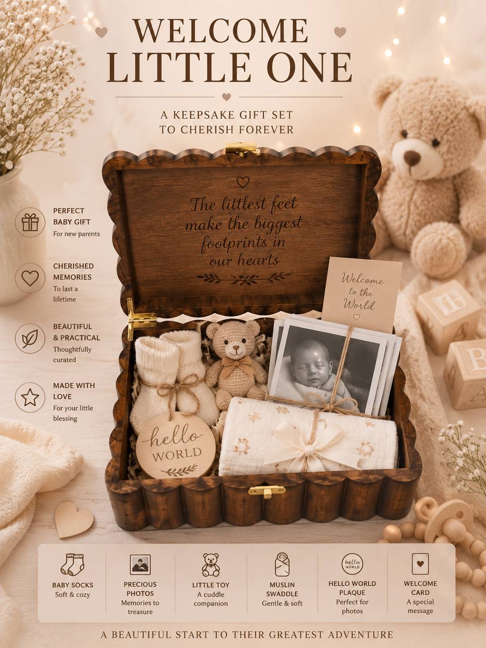 Personalized Wooden Keepsake Box