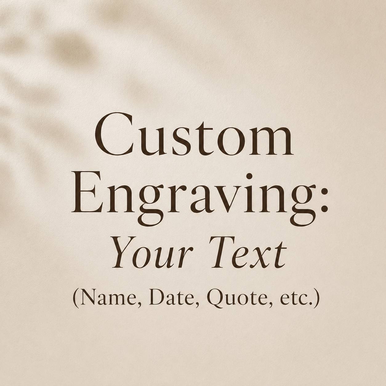 Custom Engraved Cord Bracelet