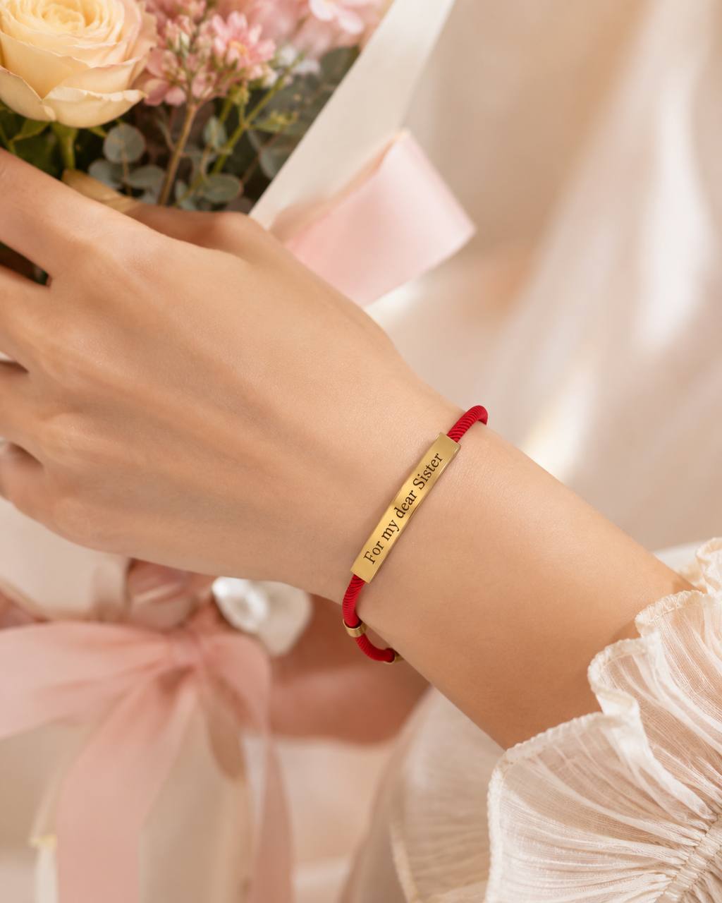 Custom Engraved Cord Bracelet