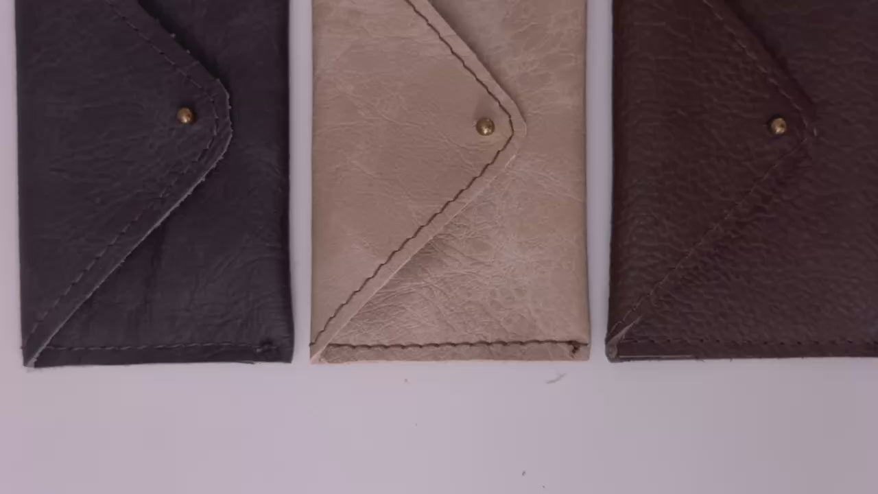 Personalized Gift Card Holder | Custom Engraved Leather Gift Card Envelope