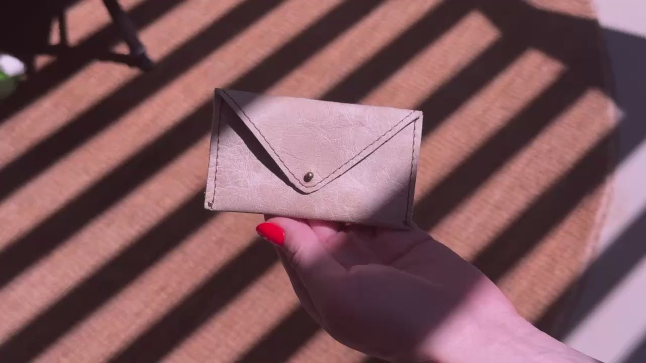 Personalized Gift Card Holder | Custom Engraved Leather Gift Card Envelope